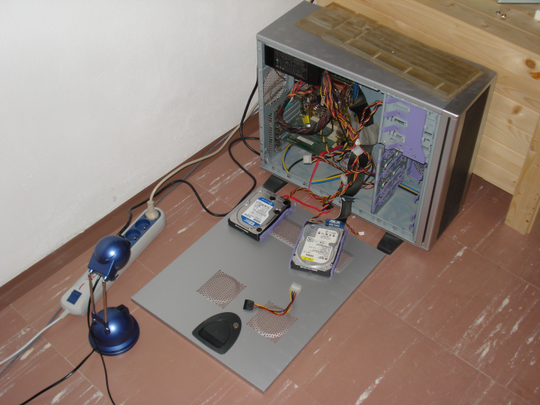 My home server, somewhere between 2006 and 2013